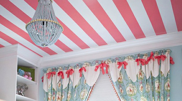 Потолок в детской комнате Потолок в детской комнате