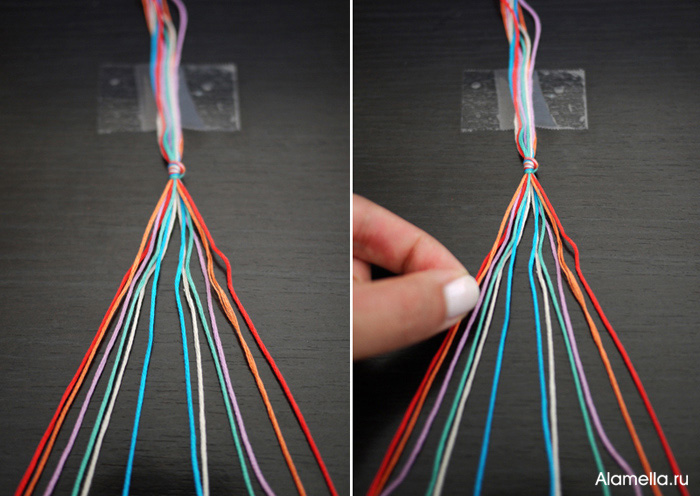 Все о фенечках: как читать схемы, определять длину ниток, выбирать цвета…